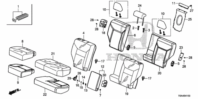 Rear Seat for 2016 Honda CR-V #0