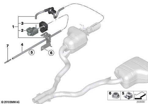 Exhaust System, Rear for 2014 BMW Z4 35i #1