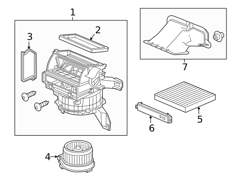 Blower Motor & Fan for 2020 Honda Fit #0
