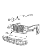 68414409AB - Electrical: Headlamp Wiring for Jeep: Gladiator, Wrangler Image