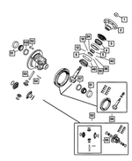 68404056AA - Rear Axle; Dana 200 MM; Differential and Drive Line: Pinion Shaft Shim Kit for Jeep: Wrangler Image