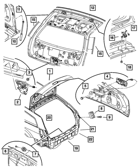 Liftgate Panel for 2005 Dodge Magnum #0
