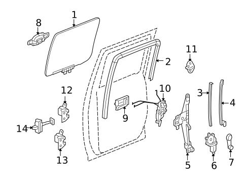 Rear Door for 2007 Isuzu i-370 #0