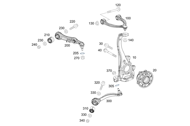 2053336100 - Front Axle: Bearing Element, Elastom for Mercedes-Benz: C350e, C43 AMG, C450 AMG, C63 AMG, CLS450, E300, E350, E400, E450 Image image