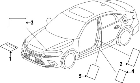 Labels for 2025 Honda Civic #0
