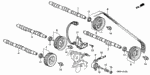 14111PR7A10 - Engine: CAMSHAFT, IN. (FR) for Acura Image