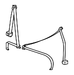 7000B191 - : Lap &amp; Shoulder Belt for Mitsubishi: Outlander Image