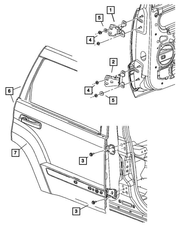 55396496AE - : Rear Door, Right for Mopar Image