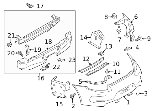 Bumper & Components - Rear for 1999 Porsche 911 #2