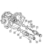 4659242 - NVG Manual Transaxle 5 Speed: Final Drive Spacer for Mopar Image