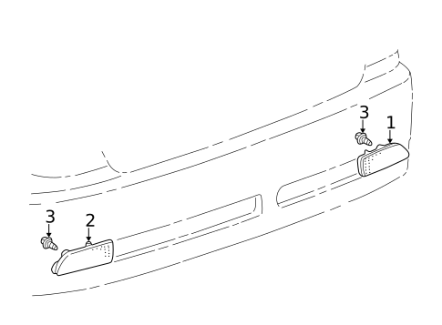 Bumper & Components - Rear for 2004 Lexus IS300 #2