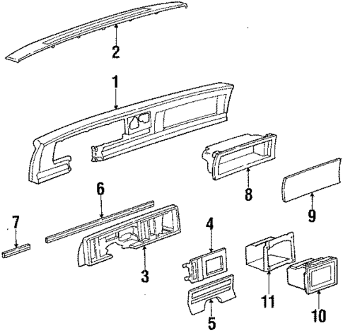 Instrument Panel for 1989 Buick Reatta #0