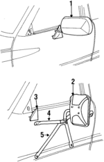 55076479AE - Body: Mirror for Dodge: Ram 1500, Ram 2500, Ram 3500 Image