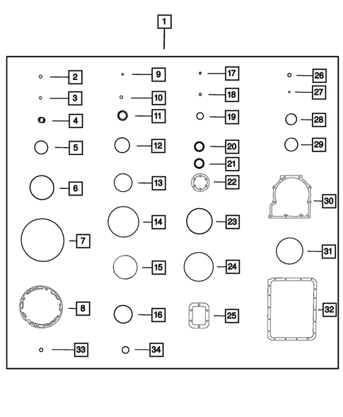 Seal and Shim Packages for 2011 Ram 3500 #0