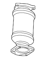 Three-Way Catalytic Converter Kit with Rear Exhaust Manifold Pipe