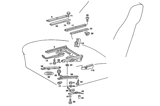 1239100527 - : Retaining Rail for Mercedes-Benz Image