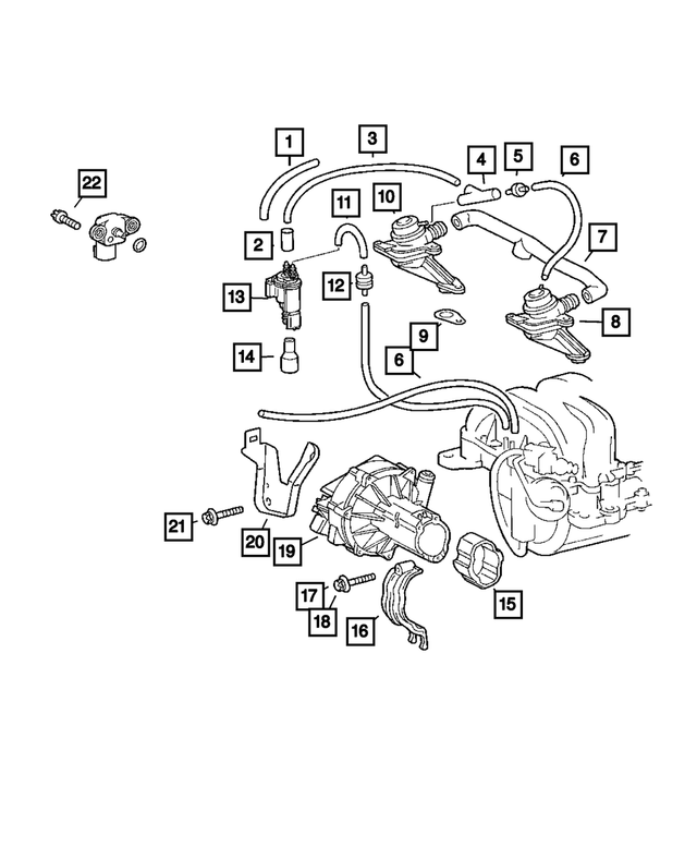 5099278AA - Emission Controls: Tee for Mopar Image