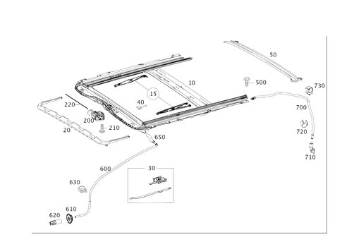 Sliding/Lifting Roof Frame for 2017 Mercedes-Benz CLS63 AMG S #0