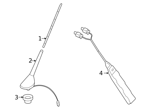 Antenna & Radio for 2009 Volkswagen Rabbit #1