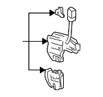74851S0KA11ZA - : 2001-2003 Acura - Lock, Trunk *Tblack* (Black) for Acura: CL, TL Image