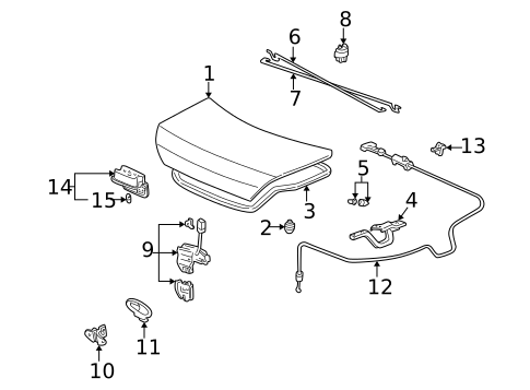 Lid & Components for 2003 Acura CL #0