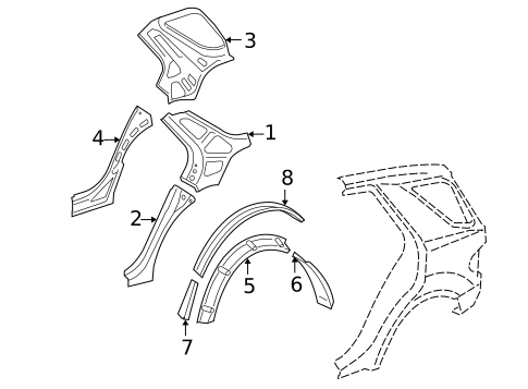Inner Structure for 2009 Mercedes-Benz ML63 AMG #0