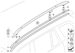 51133413249 - : Roof Molding Prime-Coated Left for BMW Image