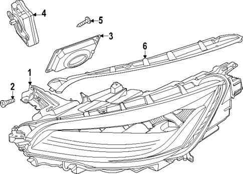 Headlamp Components for 2021 Lincoln Aviator #1