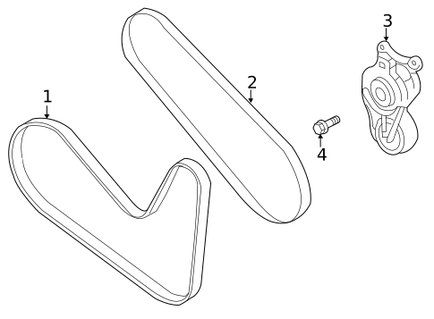 Belts & Pulleys for 2014 Lincoln MKT #0