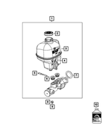 68144665AB - Brakes: Brake Master Cylinder Reservoir for Mopar Image