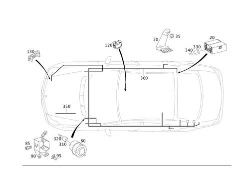 Anti-Theft Warning System, Tow-Away Protection, Passenger Comp. Protection for 2008 Mercedes-Benz CLS550 #0