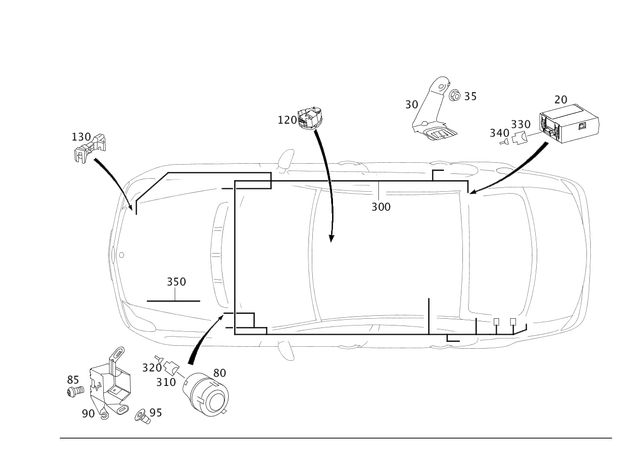 2118220614 - Electrical System: Holder for Mercedes-Benz: CLS500, CLS55 AMG, CLS550, CLS63 AMG, E320, E500, E55 AMG Image image