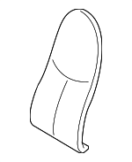 997521151003S8 - Body: Seat Back Cover for Porsche: 911, Boxster, Cayman Image