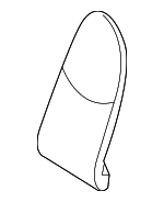99752158100 - Body: Seat Back Pad for Porsche: 911, Boxster, Cayman Image