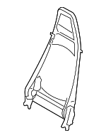 99752132902 - Body: Seat Back Frame for Porsche: 911, Boxster, Cayman Image