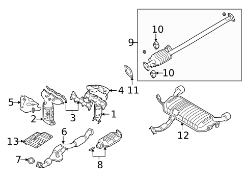 Exhaust Manifold for 2009 Hyundai Tucson #0