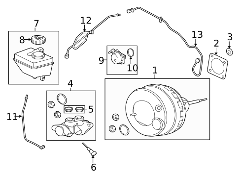 Master Cylinder - Components On Dash Panel for 2009 Jaguar Vanden Plas #2