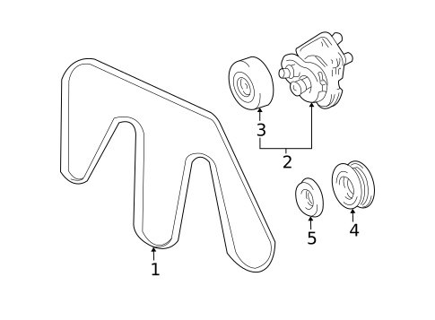 Belts & Pulleys for 2002 Lexus GS430 #0