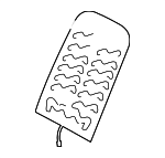 5K0963557D - Body: Seat Back Heater for Volkswagen: Golf, Golf R Image