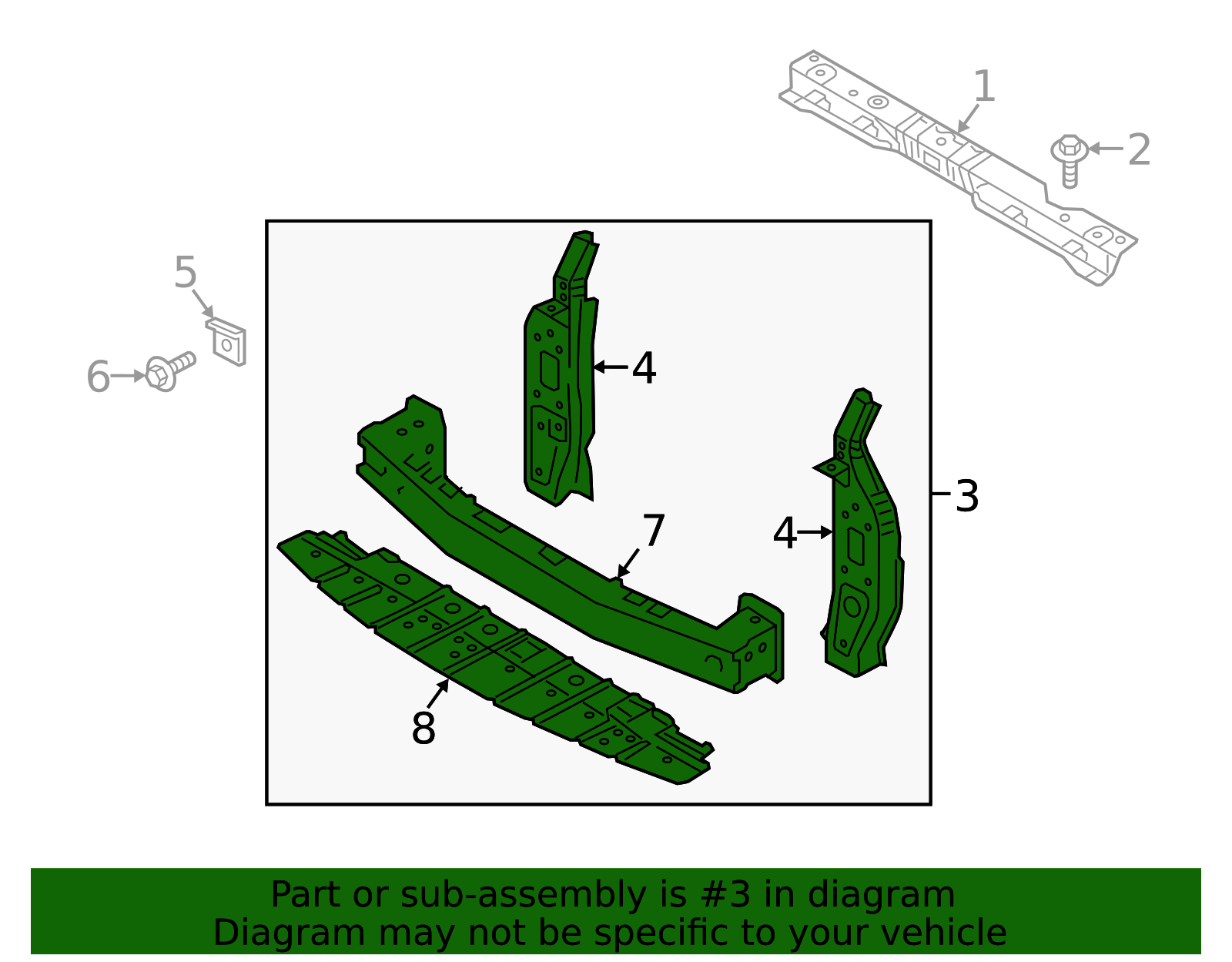 2021-2024 Mitsubishi Radiator Support 62516W000P | OEM Parts Online