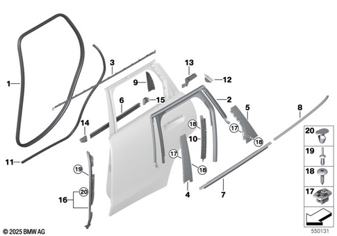 Door, Rear for 2024 Mini Countryman SE ALL4 #0