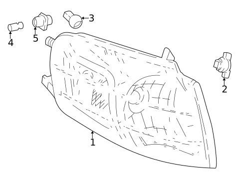 Park & Side Marker Lamps for 2002 Pontiac Montana #0