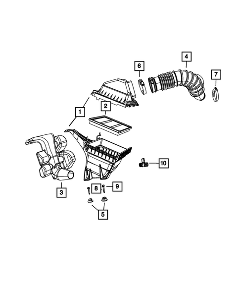 Air Cleaner for 2009 Dodge Journey #2