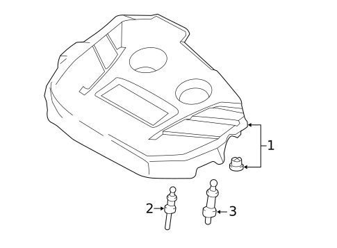 Engine Appearance Cover for 2019 Lincoln MKC #0