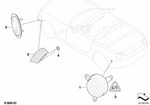 63147046040 - Lighting: Side Marker Light, Rear, Right for BMW: Z4 2.5i, Z4 3.0i, Z4 3.0si, Z4 M3.2 Image image