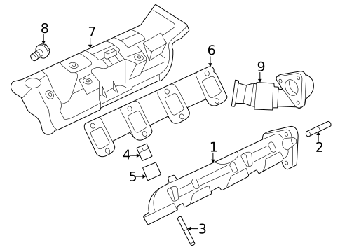 Exhaust Manifolds for 2024 Ford F-350 Super Duty #0