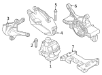 7119904514 - Engine: Motor Mount Bolt for BMW Image