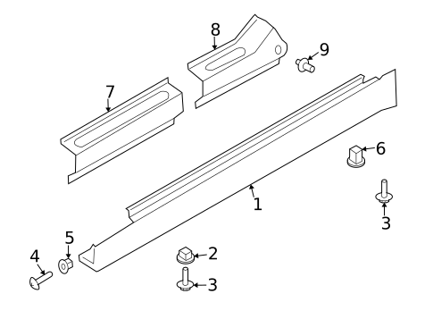 Exterior Trim - Pillars for 2003 INFINITI G35 #1