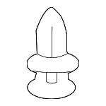 91501S04003 - Body: Fender Liner Clip for Honda: Accord, Accord Crosstour, Civic, Civic del Sol, CR-V, CR-Z, Crosstour, Element, Fit, Insight, Odyssey, Passport, Pilot, Prelude, Ridgeline, S2000 Image