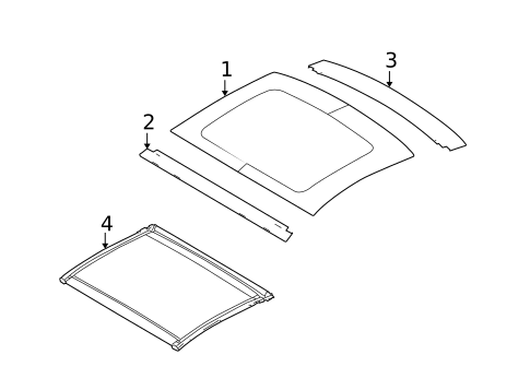 Glass & Hardware for 2012 Ford Mustang #1